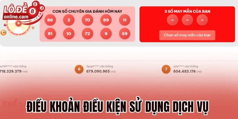 Điều Khoản Điều Kiện Sử Dụng Dịch Vụ Tại Lô Đề Online 1 Điều khoản điều kiện sử dụng dịch vụ